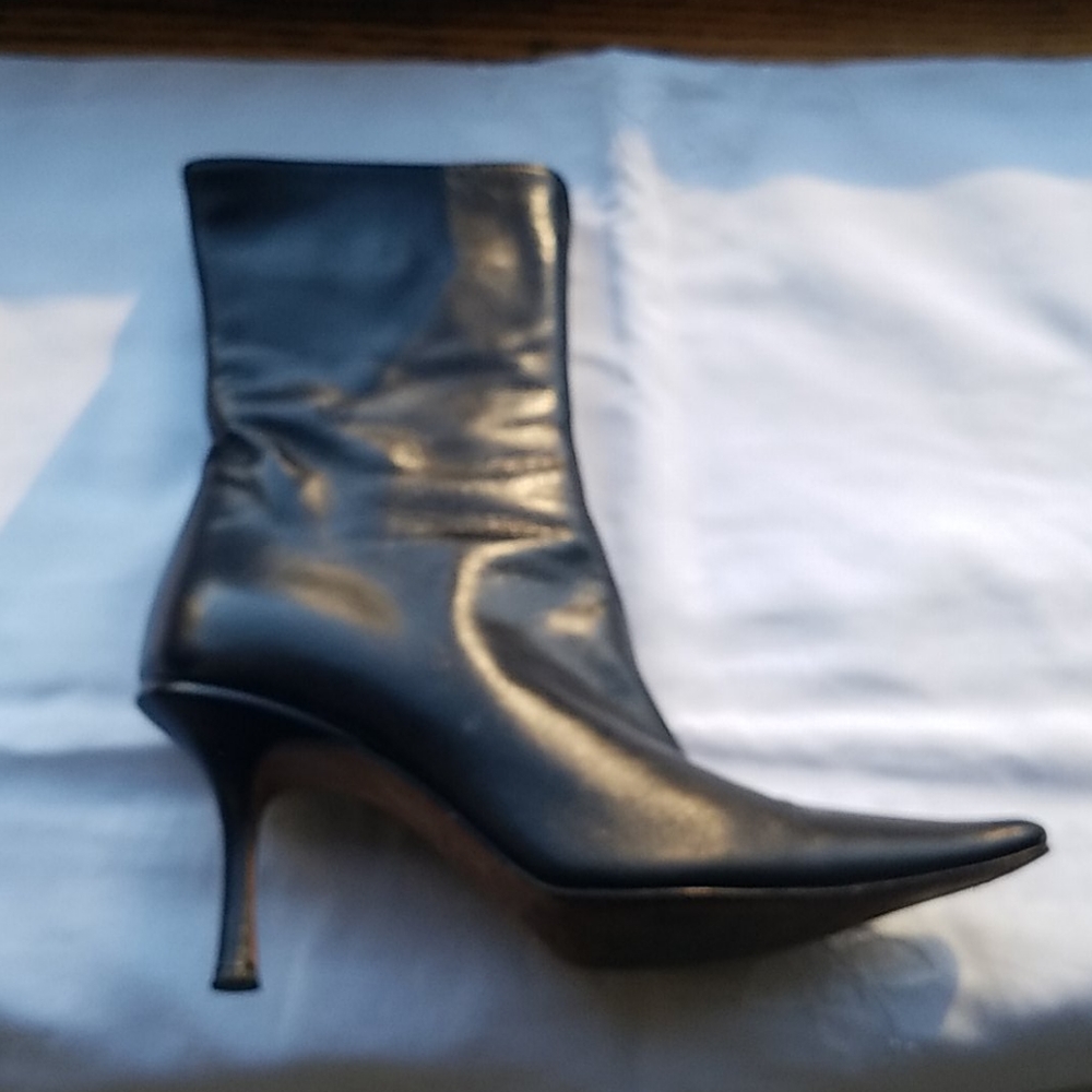 JIMMY CHOO Black Leather Boots - Picture 3 of 9
